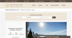 Desktop Screenshot of meufrentemar.com.br