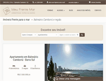 Tablet Screenshot of meufrentemar.com.br